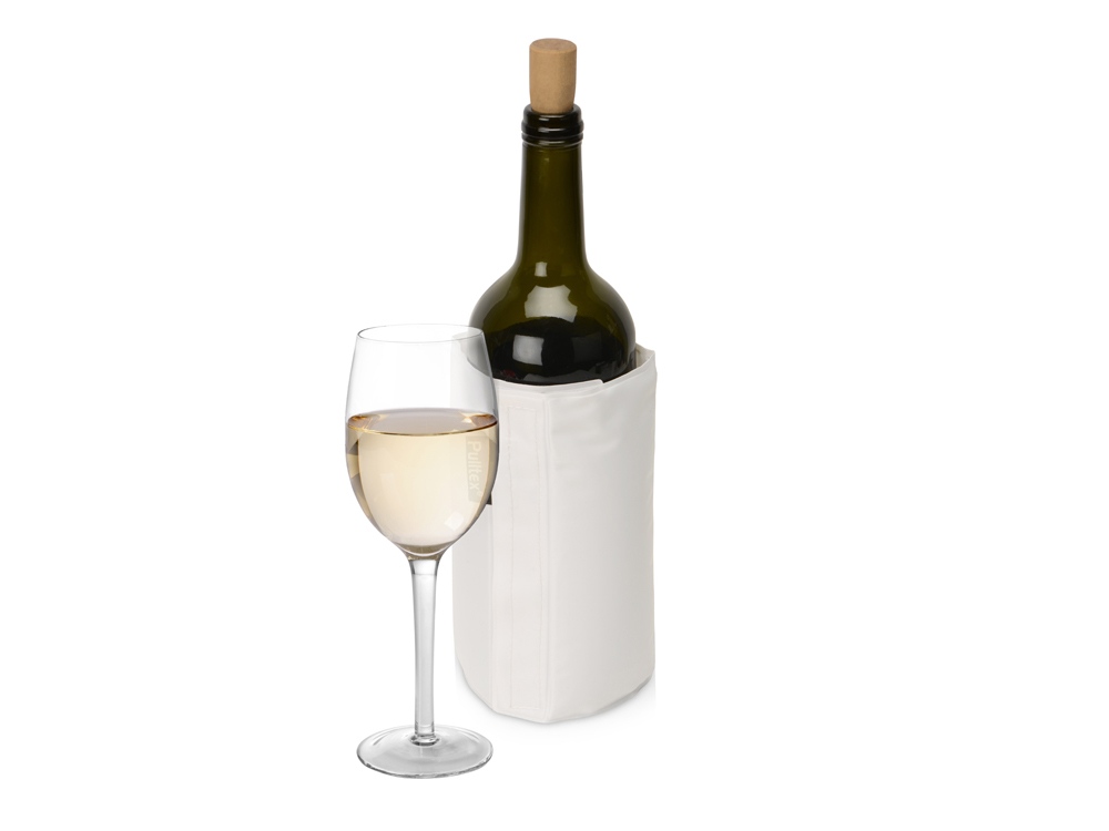 WINE COOLER SATIN WHITE/Охладитель-чехол для бутылки вина или шампанского, белый