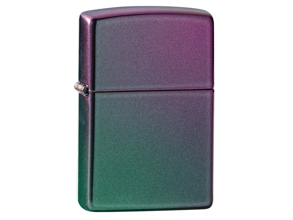 Зажигалка ZIPPO Classic с покрытием Iridescent, латунь/сталь, фиолетовая, матовая, 38x13x57 мм