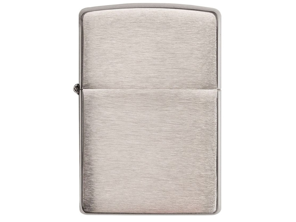 Зажигалка ZIPPO Armor™ c покрытием Brushed Chrome, латунь/сталь, серебристая, матовая, 38x13x57 мм