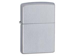 Зажигалка ZIPPO Classic с покрытием Satin Chrome™, латунь/сталь, серебристая, матовая, 38x13x57 мм