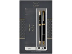 Набор из двух ручек Parker SONNET BLACK GT перьевая и шариковая ручка